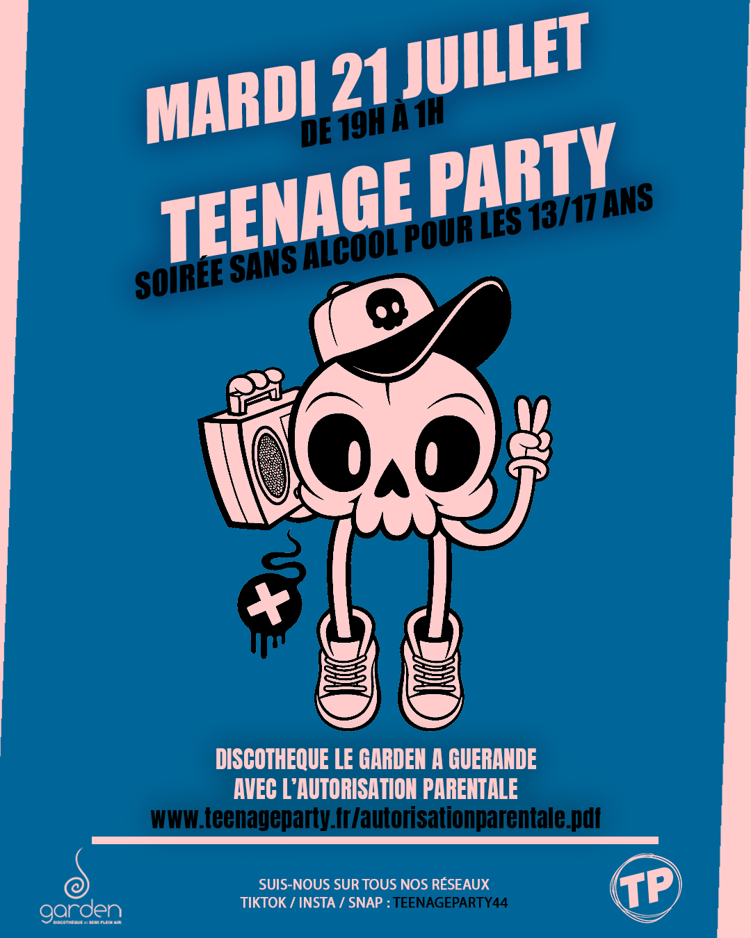 Mardi 21 Juillet - Teenage Party